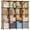 Brown, variant on Closet Organizers and Storage, 16 Cube Storage Organizer, Closet Organizer Bookshelf Cubes Shelves for Clothes, Bedroom, Kids Room, Bathroom, Wardrobe, Garment Racks, White