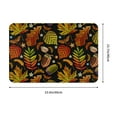 Bathroom Rugs Mat Vintage Autumn Plants Butterfly Entryway Indoor