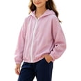 thumbnail image 5 of Acaics Girls Rain Jacket Waterproof lined Hooded RainCoats Windbreaker Size 3-16Y., 5 of 9