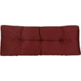 thumbnail image 3 of The Gripper Non-Slip Tufted Bench Cushion for Indoor Furniture, Entryway Storage, Bay Window, Corner Nook or Piano Seat, 27 Inches, Flame, 3 of 6