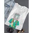thumbnail image 3 of Hawaiian Party Hipster Lion T-Shirt Women -Image by Shutterstock, Female Large, 3 of 4