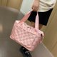 thumbnail image 3 of Hukapapa Bolsa de viaje Bolsa deportiva para gimnasio Bolsa de mano plegable Bolsa grande para pasar la noche con bolsillo húmedoPolvo de arándano, 3 of 5