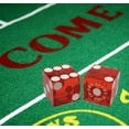 thumbnail image 3 of Genuine Caesar's Palace Las Vegas Casino Craps Dice Pair Red Polished Matching Serial Numbers ... Plus Storage Pouch, 3 of 3