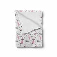 thumbnail image 2 of Paris Soft Flannel Fleece Throw Blanket, European Vibes Eiffel Tower with French Words Je Taime Romance Heart, Cozy Plush for Indoor and Outdoor Use, 70" x 90", Baby Pink White, by Ambesonne, 2 of 6