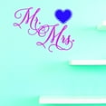 thumbnail image 1 of Vinyl Wall Decal Sticker : Mr. & Mrs. Home Decor Picture Art 12 x 12 Inches, 1 of 1