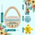 thumbnail image 4 of Easter Baby Plush Playset with Easter Basket, Bunny Holding Carrot, Easter Egg, and Squeaky Chicken, Sensory and Decorative Toys for Babies & Newborns, 4 of 13