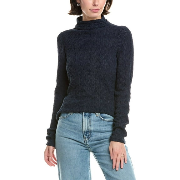 Rebecca Taylor womens Textured Sweater, m, Blue