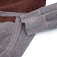 thumbnail image 6 of Ceisia Men's Casual Knitted Zipper Cardigan Stand Collar Color Block Gift Striped Solid Outerwear, 6 of 9
