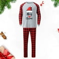 thumbnail image 2 of Odeerbi Christmas Pajamas for Family Holiday Plaid Long Sleeve Family Christmas Pajamas Matching Sets Dad Plaid Printed Loungewear Top Pants Set Two-Piece Sleepwear Xmas PJs Set Red, 2 of 5