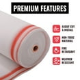 thumbnail image 2 of SEALTECH Heavy Duty Safety Debris Netting Rolls - Fire Retardant,1/4” Mesh roll, for Scaffold Enclosure, Visibility Barrier, for Construction & Agricultural Use. (White-10 ft X 200 ft), 2 of 7