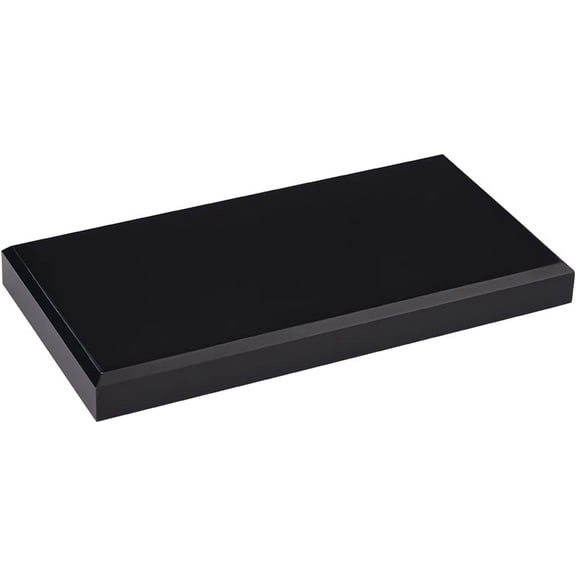 1 pc Acrylic Beveled Display Base 6"x 3"x 0.5"(LxWxH) Black Acrylic Display Block Rectangular Jewelry Display Stand Acrylic Solid Display Holder for Home Decor Showing Photography Props