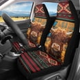 thumbnail image 2 of XYZCANDO Highland Cow Sunflower Front Seat Cushion Protections for Woman Breathable Front Seat Cover Protector Interior Decor Stretchy, for Vehicle Car Auto, 2 of 10