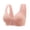 Rose Gold, variant on ,Women's Front Snap Closure Support Daisy Bras Wireless Seamless Gathering Bra Adjustment Yoga Sleep Thin Pad Bralettes Black 46