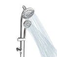 thumbnail image 2 of Akicon High Pressure Rain Shower Head with Handheld Spray Combo, Dual Shower Head with Height & Angle Adjustable Design, 6 Spray Settings Handheld Shower Head, Bathroom Shower System, 2 of 6