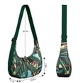 thumbnail image 4 of Hawaiian Floral Crossbody Bag for Women Colorful Tropical Leaf Corduroy Shoulder Purse with Adjustable Strap Beach Vacation Jungle Botanical Sling Bag, 4 of 5