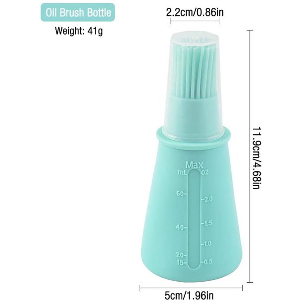 Cepillo de silicona para botellas de pan, cepillo para aceite de barbacoa, cepillo para parrilla, cepillo para parrilla resistente al calor, cepillo para barbacoa para cepillo de aceite de cocina ecológico ZefeiWu 1327533530538