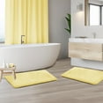 thumbnail image 6 of Nestl Set of 2 Absorbent Memory Foam Bath Mat Set Bathroom Rugs, Mellow, Small 17"x24", 6 of 8
