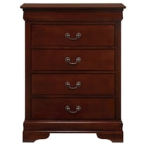 Glory Furniture Louis Phillipe Chest in Cherry Color