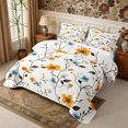 thumbnail image 3 of Manfei Rustic Wildflower Twin Quilt Set 2 Pieces,Cottagecore Blossom Twin Coverlet Set,1 Bedspread and 1 Pillowcase, 3 of 7