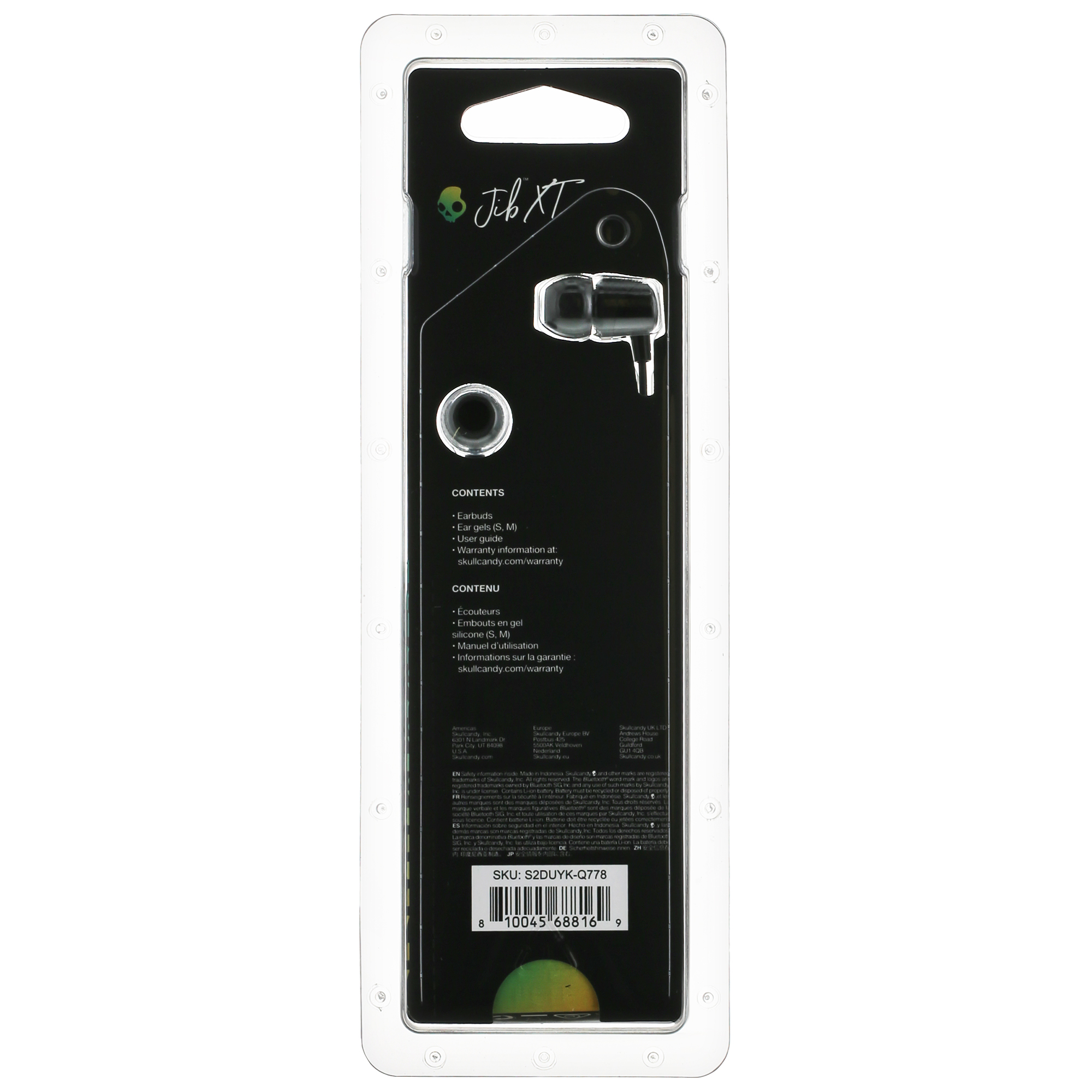 Skullcandy Jib XT Wired In-Ear Earbuds, Black photo 5