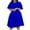 Blue, variant on Lindreshi Fall Dresses for Women 2025 Homecoming Dresses Women Fashion Color Round Neck Large Skirt Hem Waist Retraction Dress