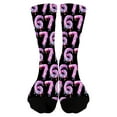 thumbnail image 2 of 67 Socks for Children – Funny Six Seven Meme Design Kids Socks, Soft Stretchy Crew Socks for Boys & Girls, Cute Everyday Wear & Gift Idea, 2 of 6