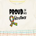 thumbnail image 4 of Inktastic Proud of My Brother Autism Awareness Puzzle Piece Ribbon Girls Baby Dress, 4 of 5
