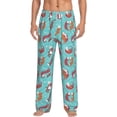 thumbnail image 2 of Lsque Sea Otters Family In Blue Water Print Men's Pajama Pants, Lounge Pant - Comfortable Home Wear,Elastic Waistband, Stylish Design-X-Large, 2 of 9