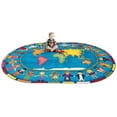 thumbnail image 6 of Hands Around the World 7'8" x 10'9" Oval area rug in color Multi, 6 of 7