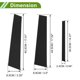 thumbnail image 4 of Recortes de Pilar de Ventana Únicos para Chevy Equinox 2018-2023, Pegatinas Antirayaduras para la Parte Delantera y Trasera, Izquierda y Derecha, Cubierta de 6 Piezas en Negro, 4 of 8