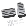 thumbnail image 3 of jinwen 2 Pieces Brake Pedal Covers Set Auto Interior Accessories Automotive Generic Silvery, 3 of 9