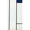 thumbnail image 1 of Vertical Composition With Blue And White - Mondrian - CANVAS OR PRINT WALL ART, 1 of 1