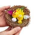 thumbnail image 5 of OIUR Easter Fur Chicks Mini Plush Simulation Chick Bunny Ornament with Nest Furry Animals Toy Easter Egg Filler for Kids DIY Home Garden Decoration, 5 of 7