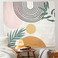 thumbnail image 5 of Mid Century Abstract Boho Leaves Modern Minimalistic Home Decor Trippy Wall Tapestry for Bedroom Aesthetic Mounain Tapestry for Living Room…, 5 of 5