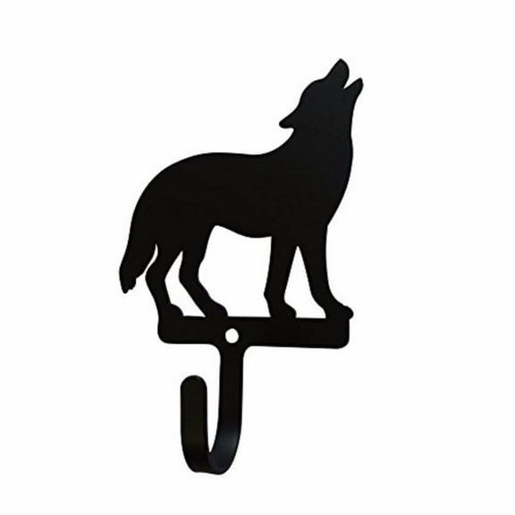 5 Inch Wolf Standing Wall Hook Small