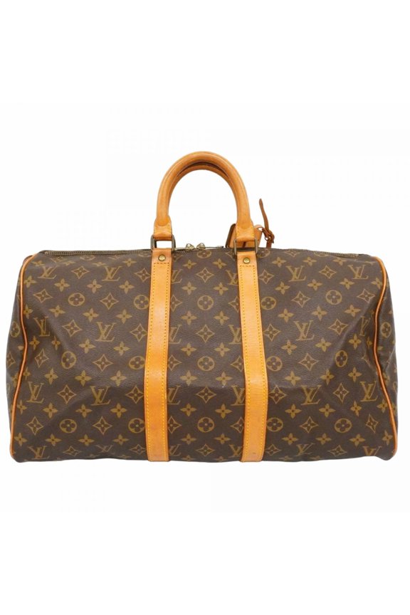 Pre-Owned Louis Vuitton Monogram Keepall 45 Handbag M41428 Brown (Men's/Women's)