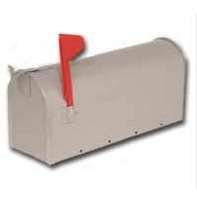 U.S. #1 Rural Mailbox, Galvanized Steel Gray
