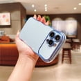 thumbnail image 2 of SaniMore for iPhone 14 Pro Max Case, Electroplated Wave Bumper Design Camera Large Window (with Lens Film) Full Protection Stylish Slim Lightweight Anti-drop for Girls Women, Blue, 2 of 12