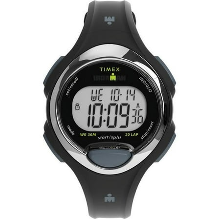 Timex  34 mm Womens Ironman E30 Watch - Black Strap Digital Dial Black Case