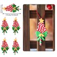 thumbnail image 3 of 4/6pcs Mix Cute Xmas Candy Cane Lollipop Ice Cream Christmas Tree Balls Ornament Hanging Christmas Home Decor 2023 Navidad Decor, 3 of 5