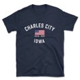 thumbnail image 1 of Charles City Iowa Patriot Men's Cotton T-Shirt, 1 of 1