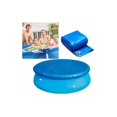 thumbnail image 1 of Diamètre s pour Piscines, Couverture de Protection Ronde avec Attaches en Corde, Durable, Anti-Poussière Coupe-Vent pour Piscines hors Sol Rondes 244cm, 1 of 4