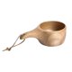 thumbnail image 2 of Copa de madera estilo finlandés hecha a mano con cordón de cuero Taza de 18x6x10.5cm Sharpla Tazas de café de madera, 2 of 8