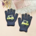 thumbnail image 4 of mmirethe 1 Pair Toddler Gloves Simple Clothes Accessory Finger Warmer Hand Warming Cover Car Pattern Knitted Kid Glove for Outdoor Type 1 Type 3, 4 of 6