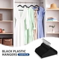 thumbnail image 5 of SuperDeal 100 Pack Velvet Clothes Hangers Non-Slip Slim Hangers Non-Slip Adult Suit Shirts Hangers 360° Swivel Hook, Black, 5 of 20
