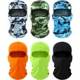 thumbnail image 2 of 6 Pcs Ski Mask Cover Balaclava Full Face Mask Summer Face Cover UV Protection Balaclava Men Women Outdoor Sports, 2 of 9