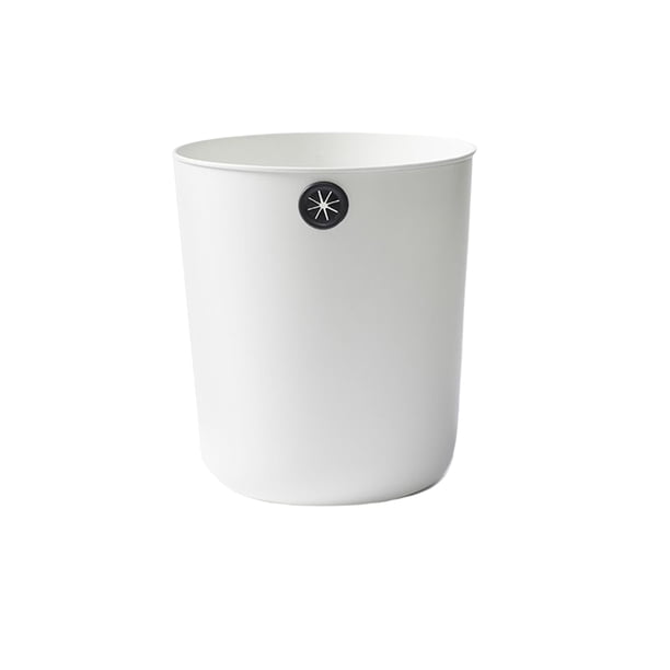 Naiovety Cubo de basura de PP de gran capacidad, cubo de basura para cocina, soporte de almacenamiento de basura, dormitorio, sala de estar, Almacenamiento y organización del hogar Blanco Pequeña