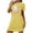 Yellow, variant on Sakmal Nightgowns for Women Cute Halloween Sleep Dress Black Ghost and Pumpkin Print Short Sleeve Nightgowns