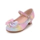 thumbnail image 2 of Zapatos de vestir de tacón alto para niñas, zapatos de princesa para bodas, fiestas, tacones altos, flores, damas de honor, actuación infantil, zapatos de cuero individuales, 2 of 5