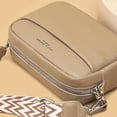 thumbnail image 2 of Bolsa de Hombro de cuero genuino Para mujer Ndcxsfigh camello con correa ancha, 2 of 3
